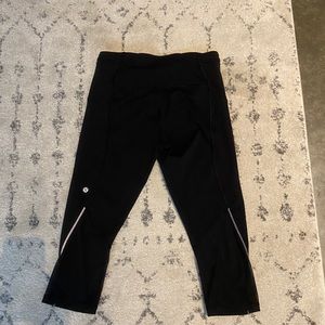 Lu Lu Lemon Mesh Crop Legging w/ pockets